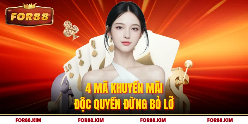 4 mã khuyến mãi độc quyền đừng bỏ lỡ